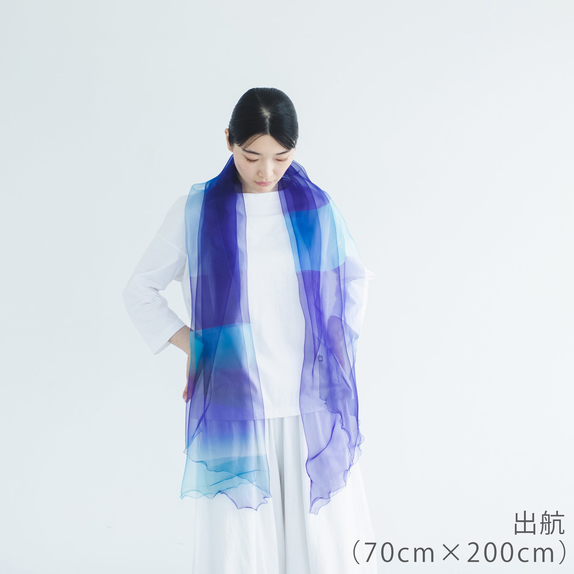 【天女の羽衣®】 ストール スカーフ　海の色シリーズ　ー まてーれオリジナル