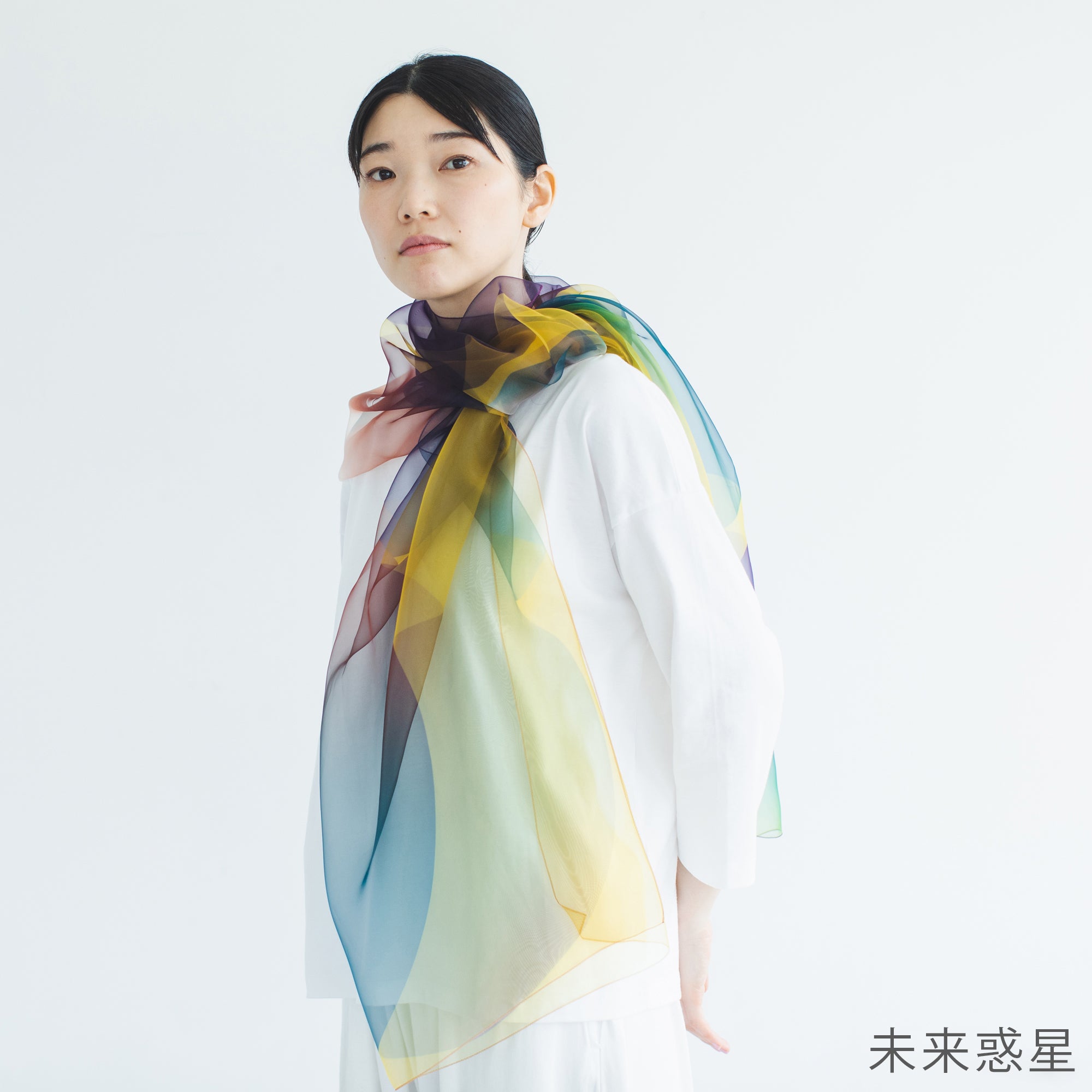 【天女の羽衣®】 ストール 九谷五彩シリーズ　ー まてーれオリジナル